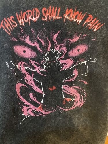 Customer photo review of Tendo Pain - Acid Wash Tee