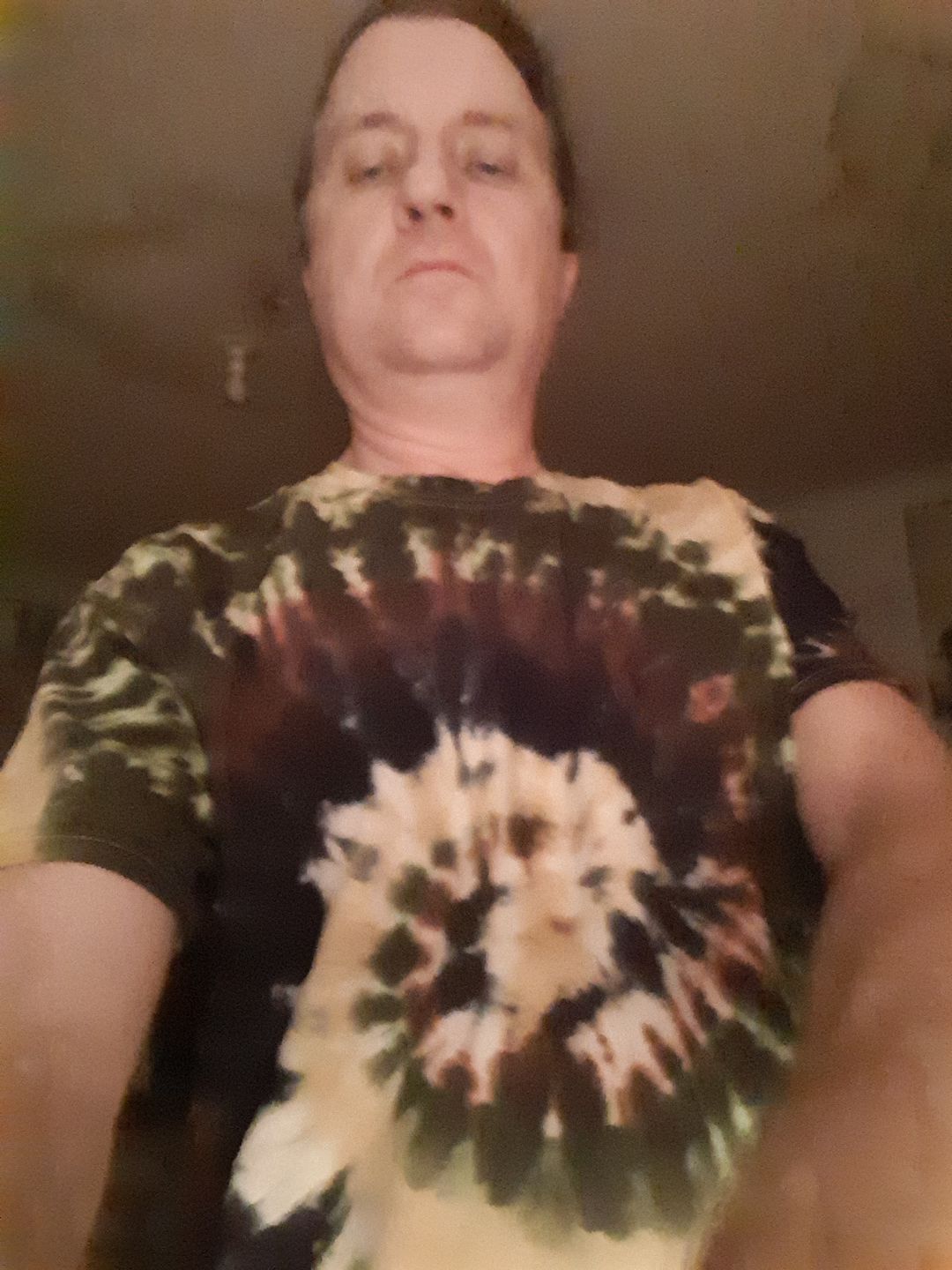 Customer photo review of Camo Swirl Tie Dye T Shirt