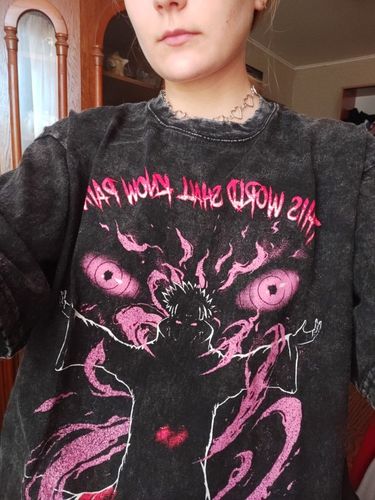 Customer photo review of Tendo Pain - Acid Wash Tee