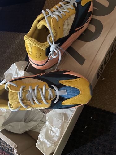 Customer photo review of Adidas Yeezy Boost 700 Sun