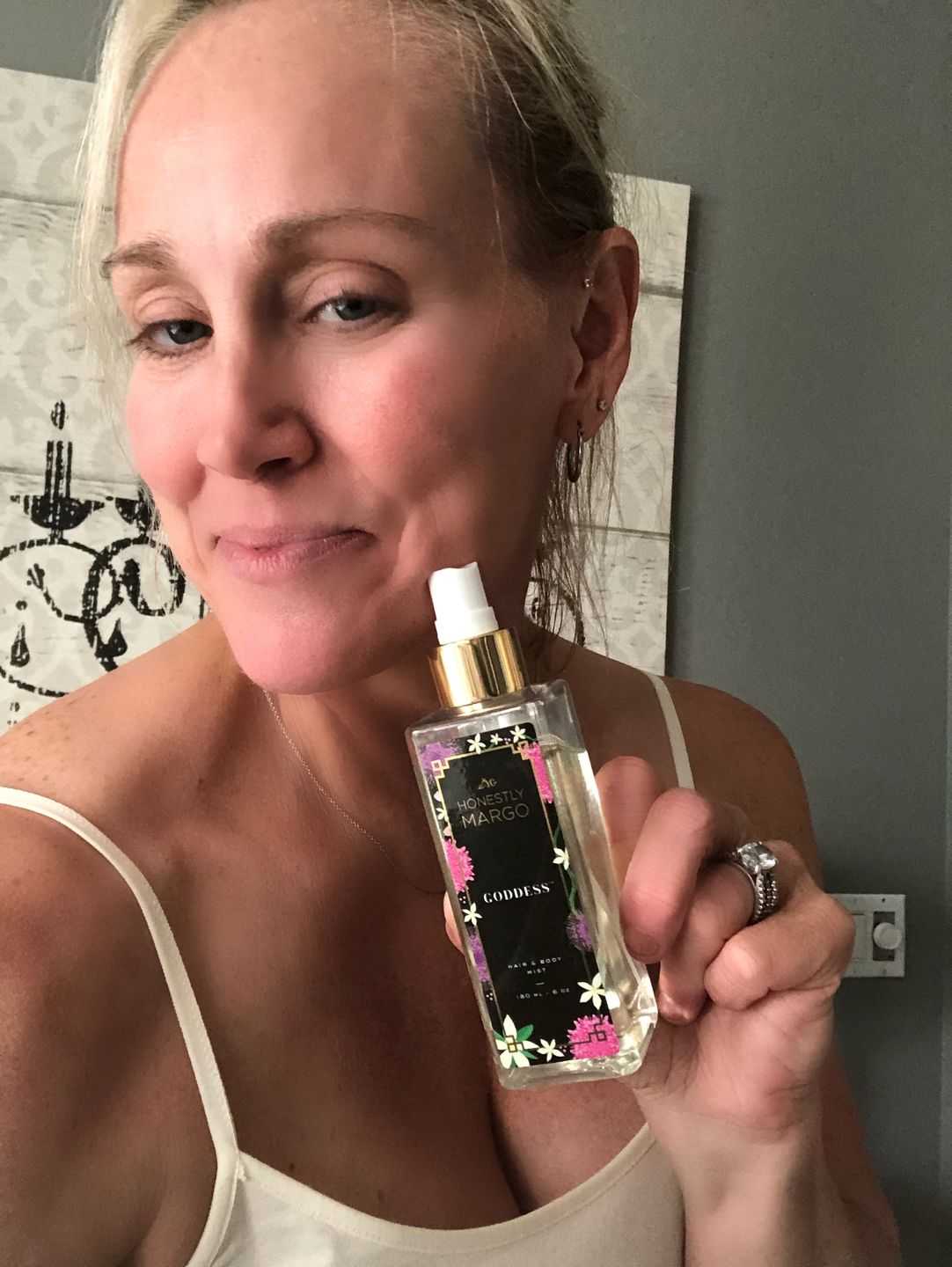 Customer photo review of Goddess Hair & Body Mist