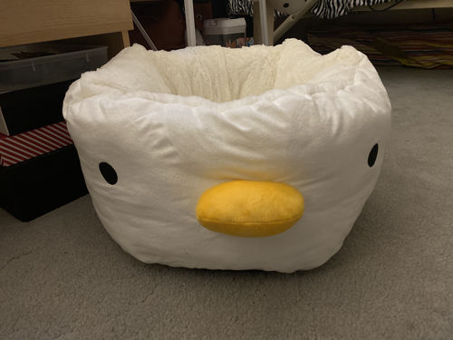 Customer photo review of Purroom Little Chicken Cosy Pet Bed Cushion
