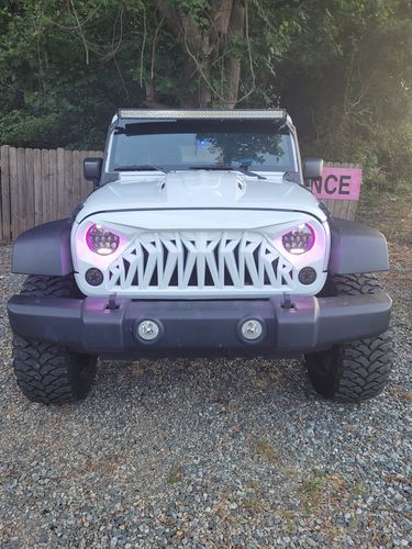Customer photo review of Shark Grille & Honeycomb Headlights & Amber Turn Signals Combo for 07-18 Wranger JK/ JKU