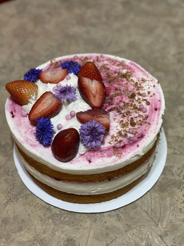 Customer photo review of PASTEL DE FRUTOS ROJOS