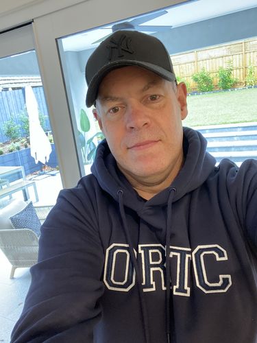 Customer photo review of College Fleece Hoodie Navy