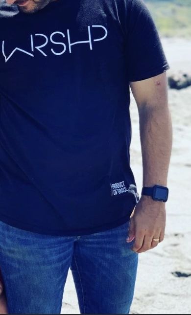 Customer photo review of YHWH  Swoop Tee (Black)