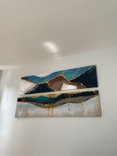 Customer photo review of 'Sophistication' Framed Canvas (78.5" x 19.5")