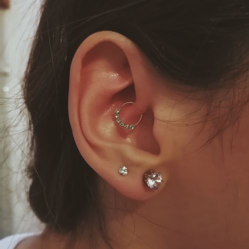 Customer photo review of Piercing Corazón Mini