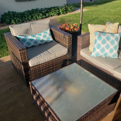 Customer photo review of Hygge Warm Gray Single Chair