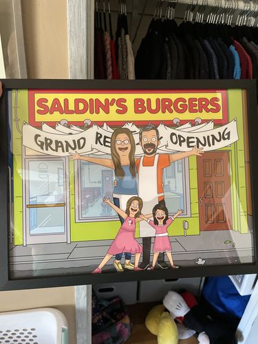 Customer photo review of Personalized Bob’s Burgers Custom Portrait