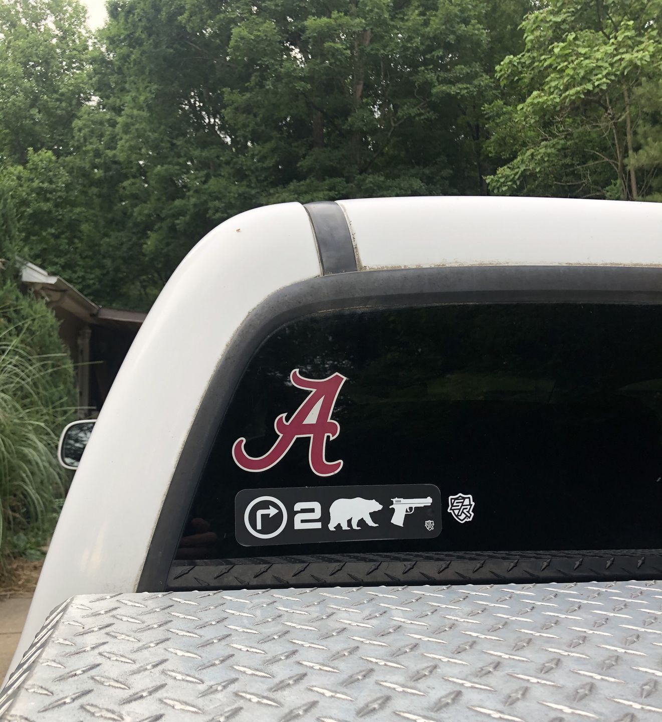 Customer photo review of Right 2 Bear Arms Decal