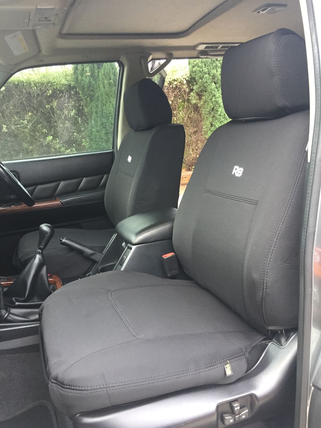 Customer photo review of Nissan Patrol GU Wagon Neoprene 2x Front Seat Covers (Available)