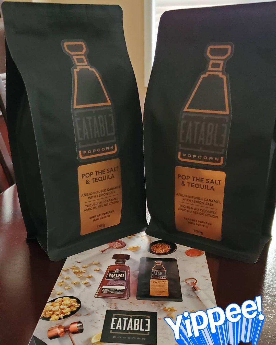 Customer photo review of Pop the Salt & Tequila (4.4oz)  - Añejo Infused Caramel Popcorn