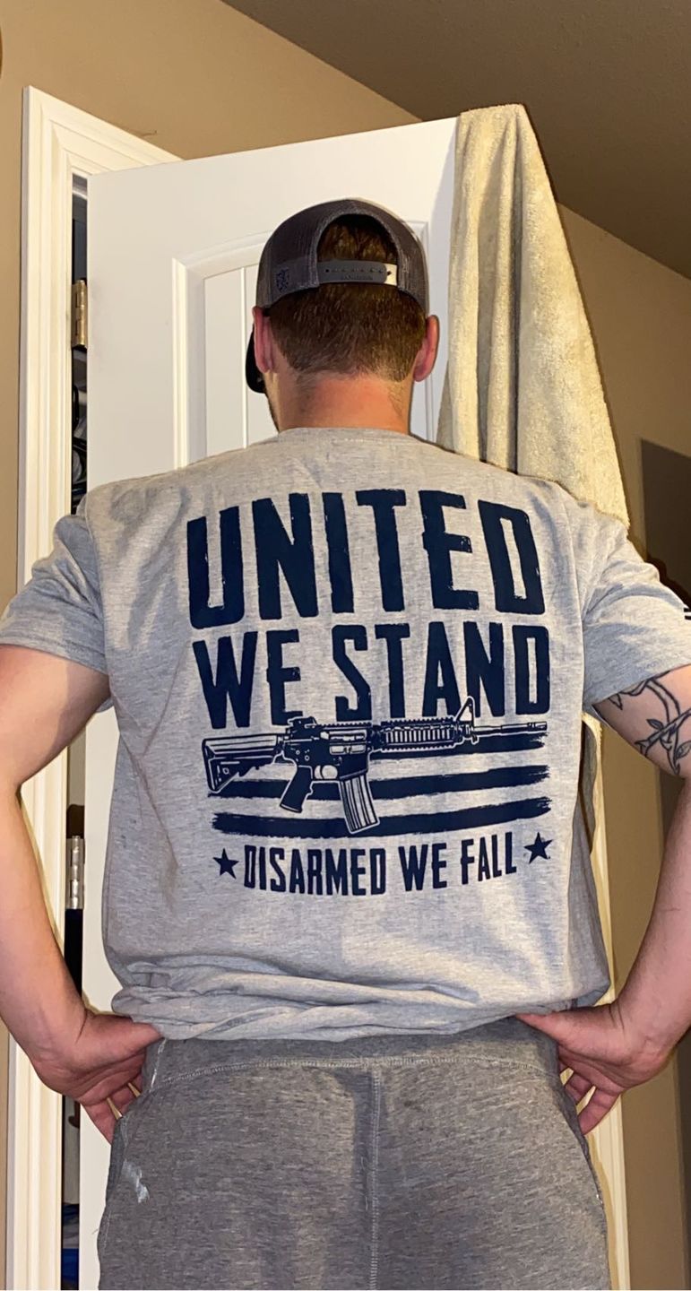 Customer photo review of United We Stand Disarmed We Fall
