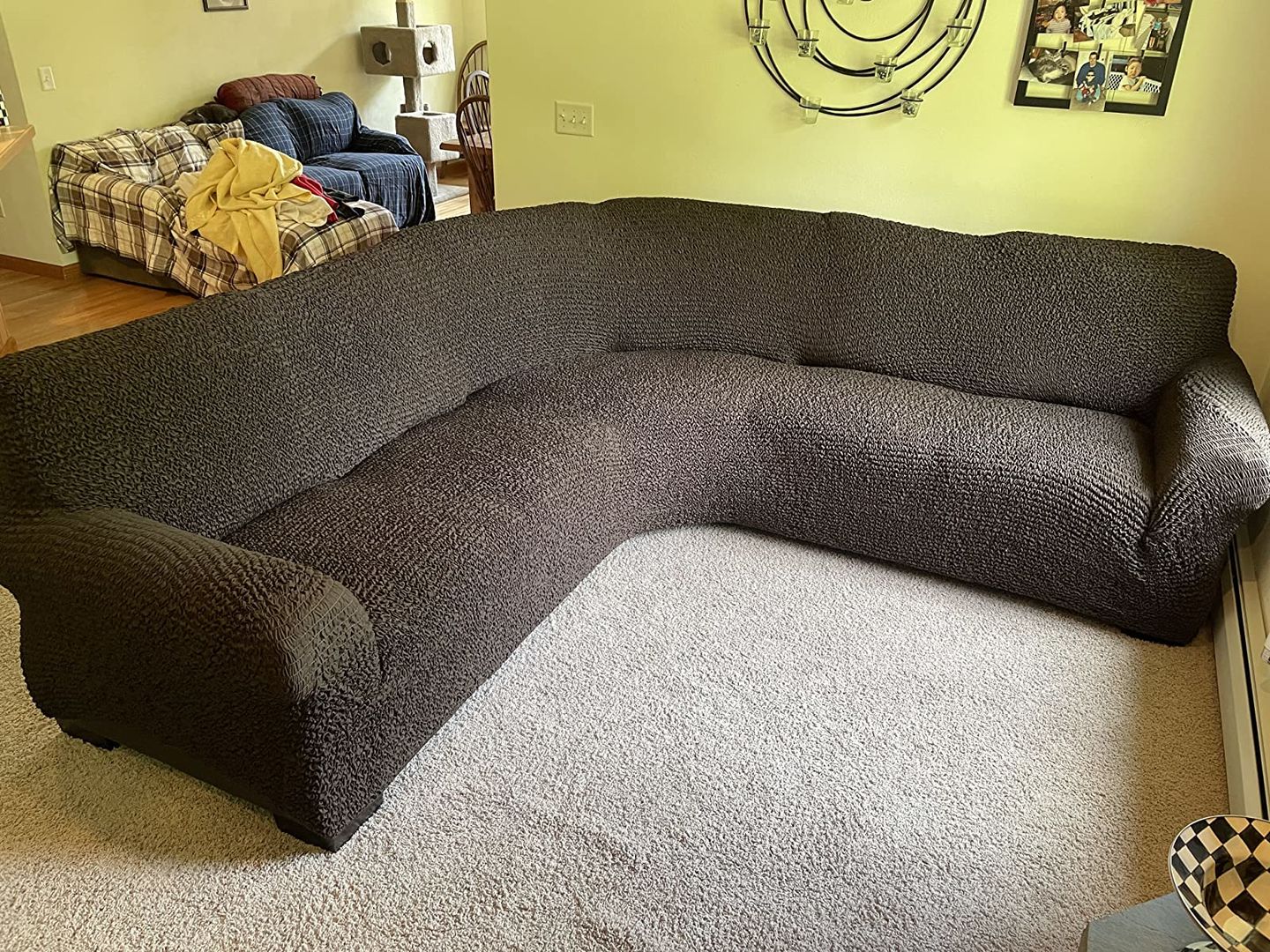 Customer photo review of Corner Sofa Slipcover, Comfort Collection