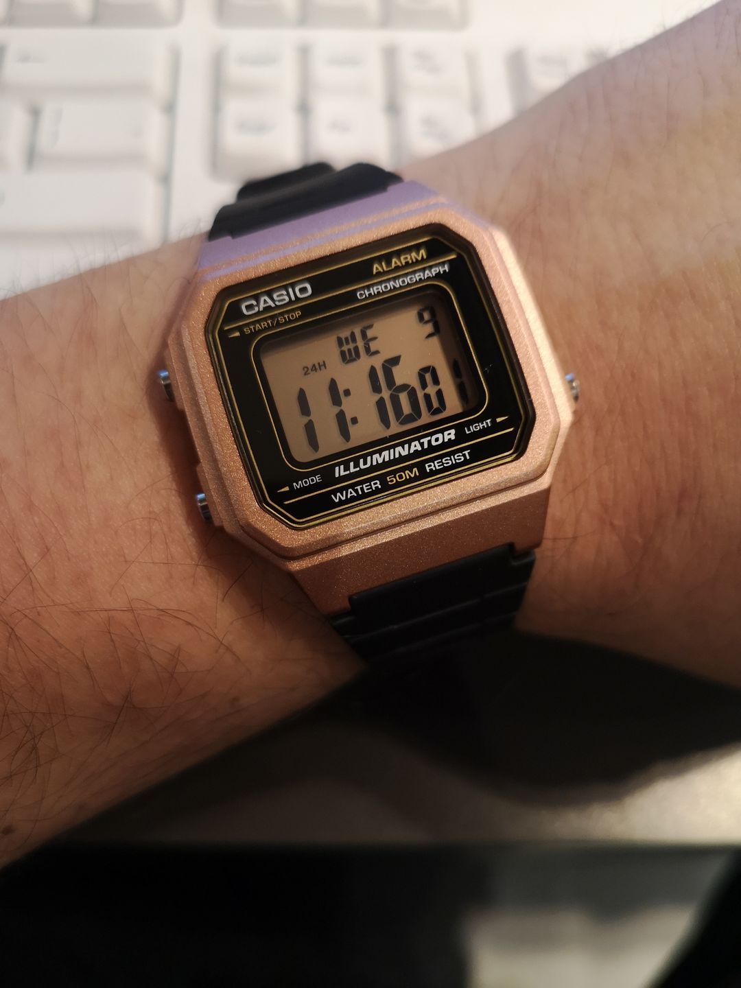 Customer photo review of Reloj Casio Vintage W-217HM-5AVDF Rosado