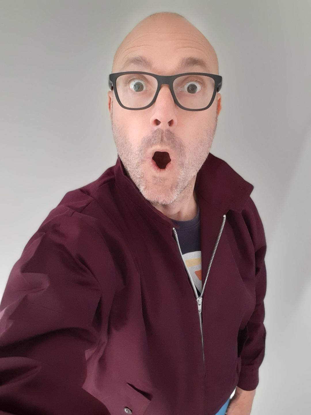Customer photo review of Harrington Jacket - Burgundy