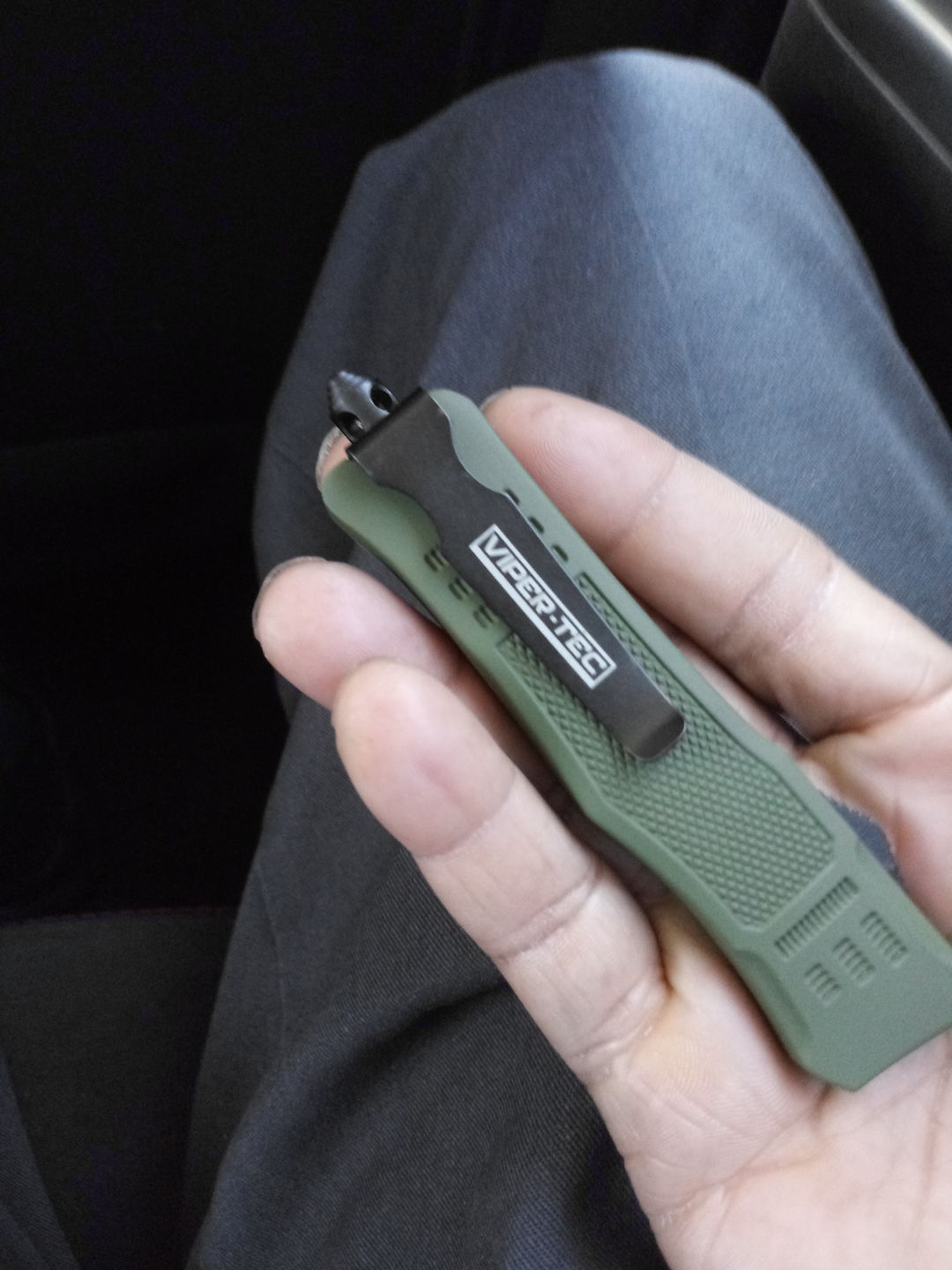 Customer photo review of Mini Green Phantom D/A OTF (Multiple Blade Styles Available)