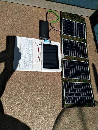 Customer photo review of SolarPal28™️ -  28W Portable Solar Panel Charger (ETFE Laminated)