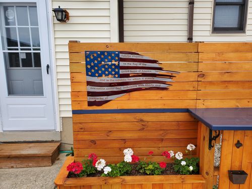 Customer photo review of Tattered Flag / Pledge of Allegiance