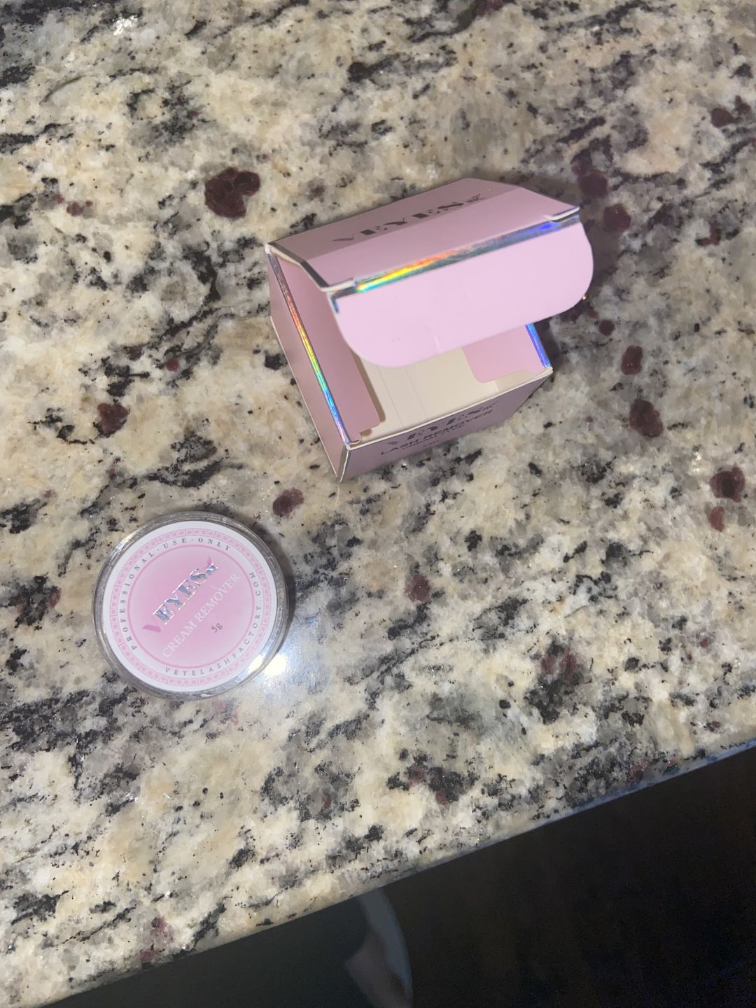 Customer photo review of Eyelash Cream Remover