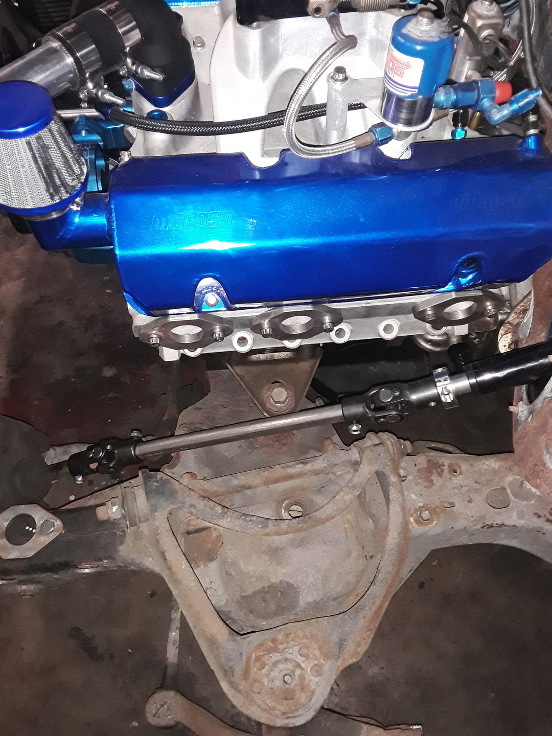 Customer photo review of Motion Raceworks 1988.5-1993 Chevrolet S10 - Sonoma - Blazer Chromoly Lightweight Steering Column - Race Only