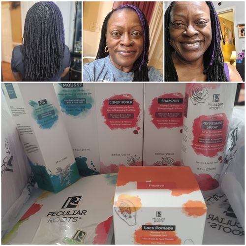 Customer photo review of Flawless Locs & Natural Hair Styling Box