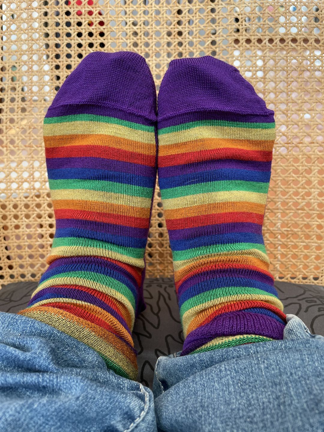 Customer photo review of Socks Mallow Stripe