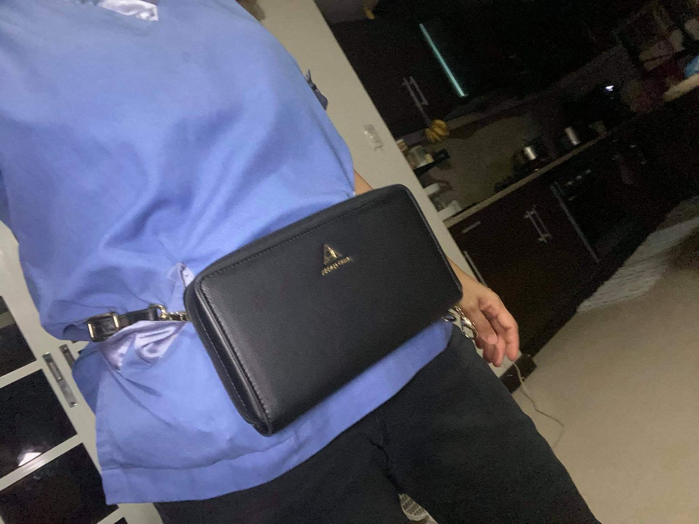 Customer photo review of Grande Marina Convertible Wallet and Belt Bag