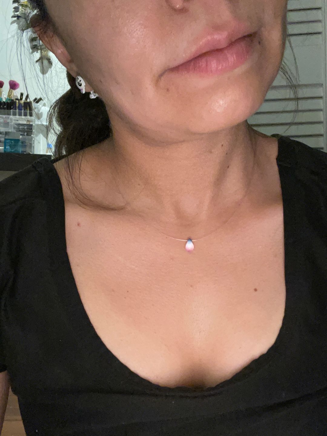 Customer photo review of Mermaid's Tear Necklace