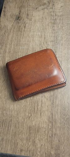 Customer photo review of No.55 | 'Chestnut' Men's Leather Bill Fold Wallet