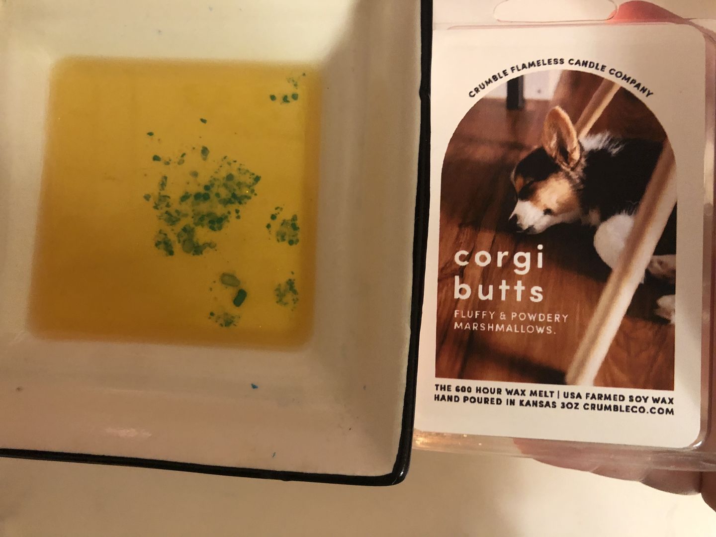 Customer photo review of Corgi Butt Wax Melts