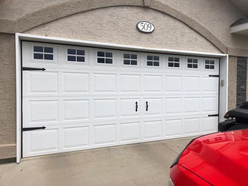 Customer photo review of Decorative Garage Faux Window Accents (16-PC Set)