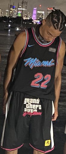 Customer photo review of Grand Theft Auto Vice City Basketball Shorts