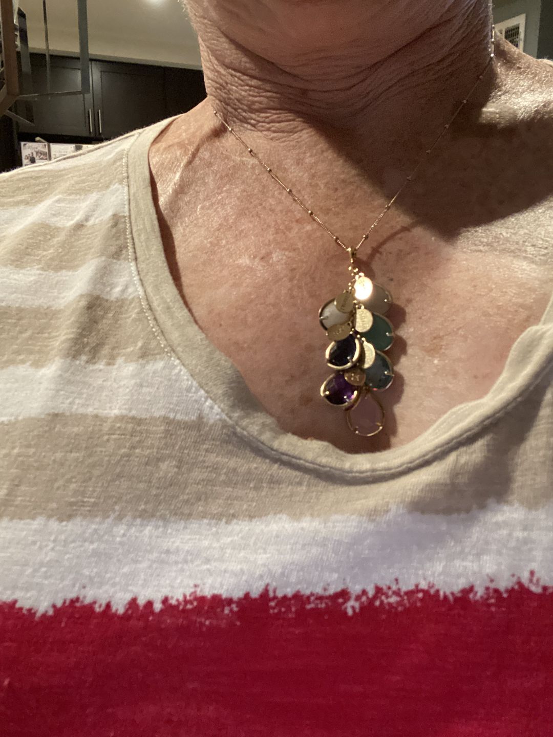 Customer photo review of "The Danique Necklace" - Name and Birthstone Necklace for Mom