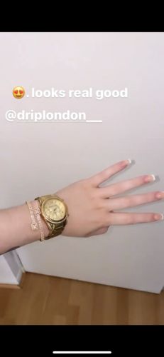 Customer photo review of Gold Baguette Bracelet - Plated with AAA Cubic Zirconia - 7 Inch