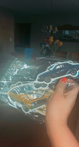 Customer photo review of Four Custom Air Fresheners