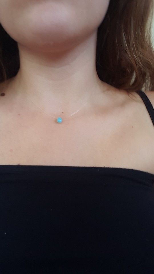 Customer photo review of Mermaid's Tear Necklace