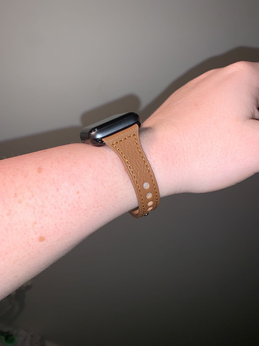Customer photo review of Adelphos Leather Band (4 Colours)