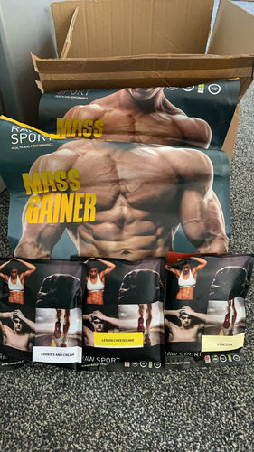 Customer photo review of Mass Gainer Protein Powder available in 4 Flavours