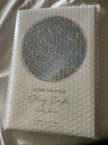 Customer photo review of Custom Star Map - Starry Night