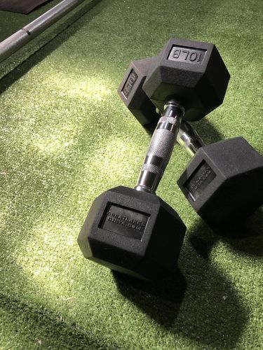 Customer photo review of Hex Head Dumbbell (singles)