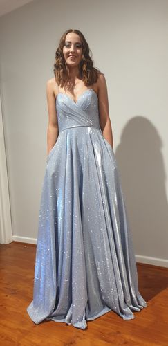 Fergie Glitter Gown - Light Blue