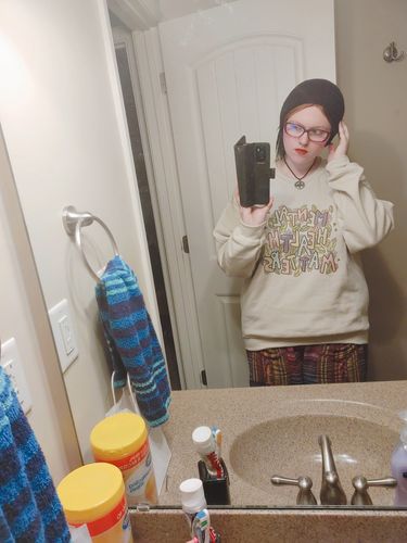 Customer photo review of Mental Health Matters (Flowers) -- Sweatshirt