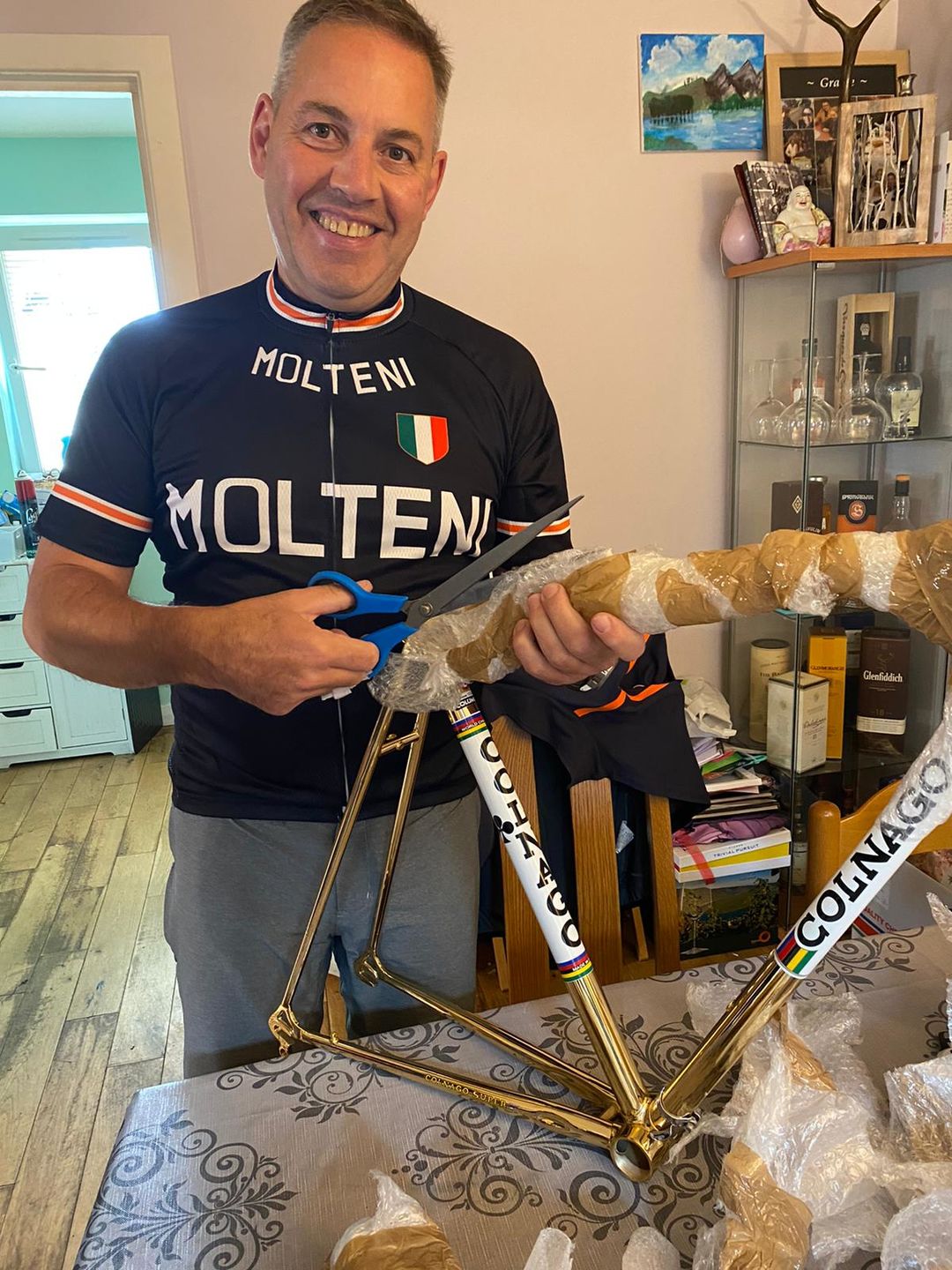 Customer photo review of Retro Molteni Cycling Jersey - Black