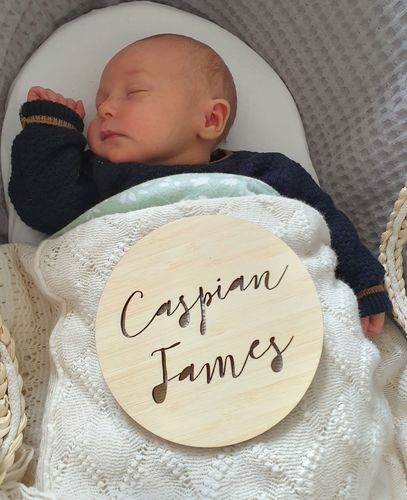Customer photo review of Personalised Announcement Plaque