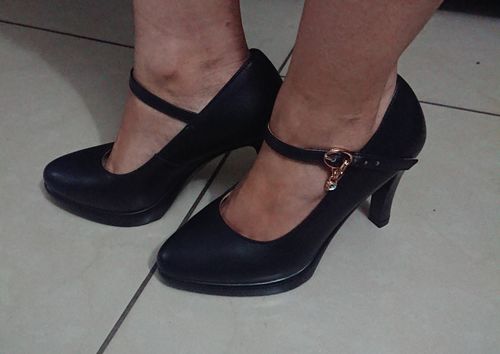 Customer photo review of Ladies Small Size Mary Jane High Heel Pumps SS80