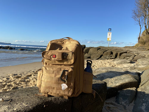 Customer photo review of Tacpac 'D-Ploy' Desert Storm Nappy Bag Set