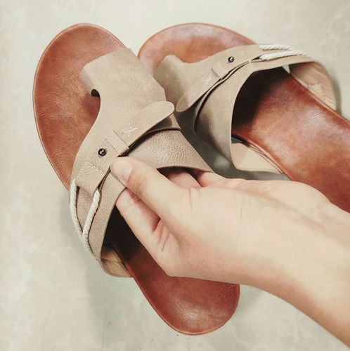 Customer photo review of Women's Orthotics Leather Sandals