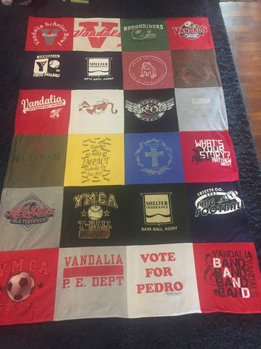 Customer photo review of Classic T-Shirt Blanket